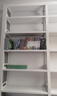 豫正家用书架2.4m七层家庭图书馆书架落地多层钢制学生宝宝图书架 珍珠白7层单面2.4m高0.9m副架 实拍图