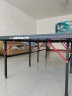 双鱼 乒乓球桌室内家用可折叠乒乓球台（ 京仓速发+网架）耐用JD500 实拍图