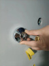 恒洁（HEGII）淋浴花洒套装 陶瓷阀芯 多功能方形顶喷花洒HMF916-333C（银色） 实拍图