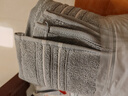 金号毛巾 7A抗菌纯棉洗脸巾吸水纯色加厚面巾 灰色76*34.5cm 130g 实拍图