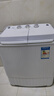 东方小天鹤半全自动洗衣机大容量家用双缸双桶筒老式波轮小型甩干 5KG迷你母婴专用蓝光不锈钢桶 实拍图