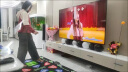 KL跳舞毯电视专用无线双人跑步运动体感游戏家用瑜伽跳舞机手舞足蹈 HDMI玫红PU+舞台灯+游戏900款 晒单实拍图