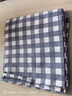 老粗布100纯棉床单单件宿舍单人全棉加厚床笠棉麻条纹被单三件套 【吸湿透气 亲肤舒睡】蓝小格 床单200x230cm【适用于1.5米床】 实拍图