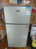 韩萨帝（HANSADI）冰箱中型家用迷你小型冷藏冷冻节能省电保鲜小冰箱宿舍租房节能双门电冰箱【一级能效 千人已购】 58A138双门-闪亮银【一级能效】 实拍图