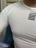 兰帕达排汗衫吸汗骑行背心内衣男公路山地车单车服装打底衫自如 (长袖)纯白色 XL /2XL（65-90kg） 实拍图