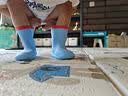 猪爸爸儿童雨鞋男童防滑防水耐磨女童立体宝宝幼儿卡通汪汪队雨靴蓝色17 实拍图