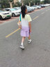 NICKYBABY女童运动速干衣套装2025新款夏季跑步羽毛球训练服儿童休闲网球服 18837紫色+18410紫色【套装】 120 cm 实拍图