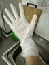 塞莫诗 丁腈手套加长款100只/盒 防水防油清洁餐饮 白色中号 实拍图