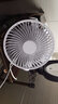 卡西道夫小风扇usb可充电小型风扇台夹壁挂便携夹式夹扇空调电扇婴儿车家用办公室桌面桌上宿舍床头用 【1800续航/带定时】角度双向调 【配 数据线】 实拍图