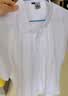 南极人（Nanjiren）衬衫男短袖夏季纯色商务休闲衬衣舒适透气短袖白衬衫男白色衬衫 实拍图