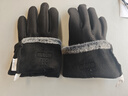 回力手套冬天女男士骑行手套加绒保暖手套防寒防风户外骑开车棉手套 黑色 均码 实拍图