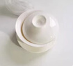 点匠羊脂玉白瓷盖碗单个茶杯德化陶瓷功夫茶具家用大号带盖泡茶杯三才 （描金）羊脂玉瓷福禄盖碗160ml 实拍图