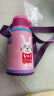 cuipo儿童保温杯带吸管两用男女户外便携保温316不锈钢600ml 粉色兔子 实拍图