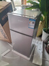HYUNDAI（韩国现代） 小冰箱 冰箱小型双开门 迷你双门家用宿舍租房冷藏冷冻电冰箱节能省电 76L银【行业热卖+日销过百】 实拍图