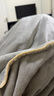 南极人（Nanjiren）牛奶绒被套200x230cm单件冬季加绒加厚1.5被罩珊瑚绒法兰绒被子套 贝壳边-高级灰【双面加绒】 200x230cm-单被套 实拍图