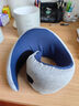 OSTRICHPILLOW鸵鸟U型枕旅行飞机枕办公室午休u形护脖枕头 U型护颈枕-蓝灰色 实拍图