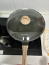 九阳（Joyoung）黑金麦饭石色不粘炒菜锅家用不粘炒锅燃气电磁炉通用 30cm 实拍图