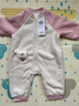 巴拉巴拉童装宝宝连体衣新生儿哈衣包屁衣冬装加绒加厚萌男童女童婴童衣服 粉红A61335 73cm 实拍图