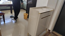 智新木王奶油风岩板鞋柜家用门口玄关柜轻奢入户鞋柜靠墙一体多功能储物柜 实拍图