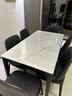 雅丽娴 岩板餐桌 实木西餐桌椅组合现代简约小户型新中式家用吃饭桌子 【1.5*0.8米】单桌 实拍图