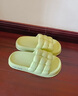 利达妮（TZLDN）踩屎感拖鞋女夏季外穿情侣室内家居家浴室防滑防臭学生厚底凉拖男 绿色 38-39 (适合37-38码) 实拍图