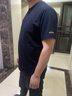 卡宾【凉感】冰丝短袖T恤男夏简约圆领体恤休闲纯色百搭冰感上衣 煤黑色01 3XL 190 56 实拍图