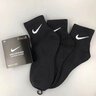 耐克耐克袜子 男女运动袜 中筒 吸汗AJ篮球袜跑步棉袜 3双装 中袜【黑色】SX7677-010 M (38-42码) 实拍图