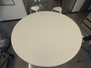 ALLPOP 折叠圆桌便携式塑料餐桌椅圆形餐桌家用户外聚餐大排档酒店餐厅 1.22米折叠升级卡扣款6-8人白色 实拍图