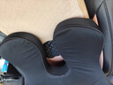 肯拓普轻奢汽车头枕腰靠电动按摩靠垫车用腰托记忆棉车载腰枕车内头枕 头枕腰靠套装 七组电机按摩款绅士黑 实拍图