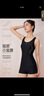 李宁（LI-NING）泳衣女连体平角游泳衣女士大码泳装泳镜泳帽套装11-24XXXL 实拍图