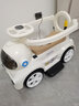 babypure shine儿童电动车1-6岁男女宝宝玩具车滑行溜溜扭扭手推卡通车电瓶车 太空梦珍珠白 遥控款+蓝牙音乐灯光+推把围栏+ 实拍图