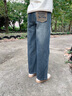 G.DUCKKIDS女童裤子春秋牛仔裤25新款中大儿童直筒裤初中生女孩宽松阔腿裤冬 复古蓝【春秋款】 170 建议160-170cm14-15岁 实拍图