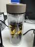 富光 男女士双层玻璃杯 高硼硅玻璃304茶隔水杯子 带茶隔泡茶杯500ml 实拍图
