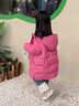 G.DUCKKIDS童装女童羽绒服冬季2025新款儿童外套白鸭绒中长款连帽衣服小女孩 星星玫红色【高品质棉服】 120 尺码5~6岁【110-120cm】 实拍图