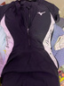 美津浓（MIZUNO）泳衣女连体裙摆保守温泉泳装大码显瘦抗氯速干游泳衣A1341黑M 实拍图