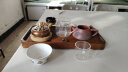 品一恒（PINYIHENG）带把玻璃小茶杯大容量家用透明品杯功夫茶具配件耐热品茗杯平底杯 60造型（四只装）（100ML） 实拍图