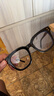 酷视明（KUSHIMING）黑框眼镜男款大粗框韩版潮可配度数近视防蓝光眼睛框镜架平光镜女 经典黑框（防蓝光） 实拍图
