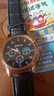 【网红爆款】商务腕表石英运动表休闲皮带男女手表 黑色 实拍图