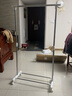 友利特晾衣架落地不锈钢室内移动挂衣架单杆可伸缩小型卧室简易晒衣架子 加粗加固不带网格0308-04 实拍图