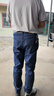 望了型秋冬季厚款弹力牛仔裤男直筒修身休闲男裤中青年工作干活耐脏长裤 010蓝+009蓝】好质量 发2条 34码【2尺7】 140-150斤 实拍图