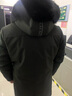汉帝泊尔海宁派克服男士皮草中长款可拆卸十字裘皮内胆皮毛一体厚外套潮牌 黑色（十字裘皮）蓝狐领 XL /180 实拍图