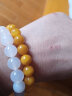 木觉（MUJUE）蜜蜡手串手链男女士鸡油黄琥珀老蜜蜡圆珠手链情侣款 直径9-10MM约【19颗】 【女士推荐】 实拍图