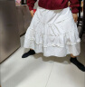 拉夏贝尔（La Chapelle）新款白色半裙A字裙中长款半身裙女蓬蓬裙可爱显百褶伞裙蛋糕裙潮 白色半身裙 2XL 晒单实拍图