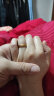 周六福（ZLF）   黄金戒指女款硬金三生三世足金素圈指环 定价单个 光面12号 实拍图
