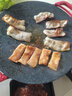 摩乐佳韩式插电电烤盘多用途烤肉锅电烤炉家用大尺寸电烤盘麦饭石烤肉无烟不粘煎烤盘铁板烧圆形电烤盘 800W大功率【岩黑】口径36CM 1层 实拍图