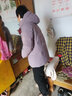 雪中飞秋冬新款保暖连帽女士羽绒服防钻绒外套时尚休闲羽绒服女 香芋紫|6022 XL 175/96A 实拍图