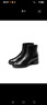 爱步（ECCO）靴子女 女鞋冬季牛皮短靴粗跟保暖女靴 雕塑222413 HL 黑色22241301001 36 （尺码偏小，建议拍大一码） 实拍图