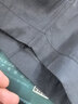 罗蒙（ROMON）纯色商务职业正装男士白衬衫工装男装短袖衬衣男CS72黑色4XL 实拍图