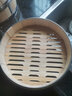 惬艺 家用3层竹蒸笼竹子蒸格蒸小笼包饺子粉蒸肉工具竹制蒸屉笼屉厨房 直径22.3cm直径3格带盖+3张蒸笼布 实拍图