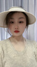 笙格儿强遮光防晒帽日本UV帽子女夏季防紫外线遮阳帽大沿遮脸空顶太阳帽 奶茶杏 均码 实拍图